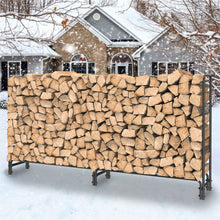 Load image into Gallery viewer, Metal Firewood Rack Log Storage Holder Heavy Duty
