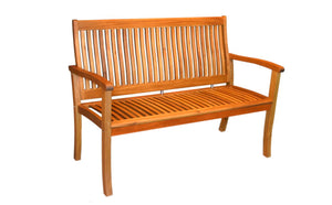 Espanyol Wooden Outdoor 2 Seater Bench