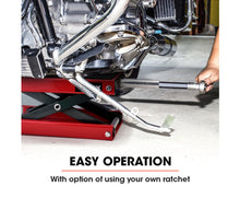 Load image into Gallery viewer, T-rex 500kg Motorcycle Scissor Jack Lift Stand

