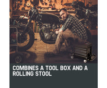 Load image into Gallery viewer, Mechanics Stool Rolling Tool Box Bullet
