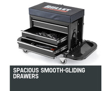 Load image into Gallery viewer, Mechanics Stool Rolling Tool Box Bullet
