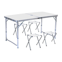 Load image into Gallery viewer, KILIROO Camping Table 120cm Silver (With 4 Chair)
