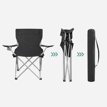 Load image into Gallery viewer, SONGMICS Set of 2 Folding Camping Outdoor Chairs Black
