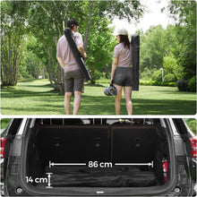 Load image into Gallery viewer, SONGMICS Set of 2 Folding Camping Outdoor Chairs Black
