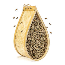 Load image into Gallery viewer, Bamboo Mason Beehive House Tear Drop Bee Nest
