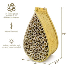 Load image into Gallery viewer, Bamboo Mason Beehive House Tear Drop Bee Nest
