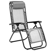 Load image into Gallery viewer, Wallaroo Zero Gravity Reclining Deck Lounge Chair Folding - Grey
