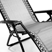 Load image into Gallery viewer, Wallaroo Zero Gravity Reclining Deck Lounge Chair Folding - Grey
