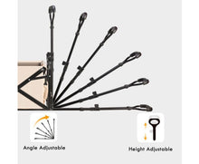 Load image into Gallery viewer, Black Wheeled Collapsible Cart 100kg
