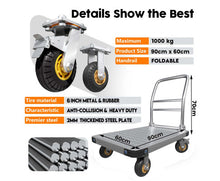 Load image into Gallery viewer, Heavy Duty Steel Platform Trolley
