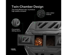 Load image into Gallery viewer, Compost Bin Dual Chamber Tumbling 160LT
