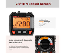 Load image into Gallery viewer, Kaiweets AC/DC Digital Multimeter HT118A
