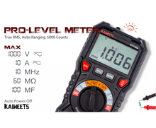 Load image into Gallery viewer, Kaiweets AC/DC Digital Multimeter HT118A

