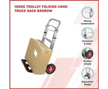 Load image into Gallery viewer, Hand Truck Folding Trolley 100kg

