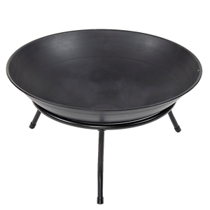 Iron Fire Bowl Traditional Log Fire Pit Black
