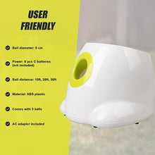 Load image into Gallery viewer, Dog Ball Launcher Thrower Automatic Tennis Fetch Throwing Machine 3 Balls
