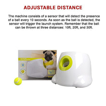 Load image into Gallery viewer, Dog Ball Launcher Thrower Automatic Tennis Fetch Throwing Machine 3 Balls
