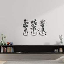 Load image into Gallery viewer, Metal Iron Flower Vase Wall Art Decoration
