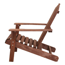 Load image into Gallery viewer, Gardeon Adirondack Wooden Outdoor Hamptons Chair Brown
