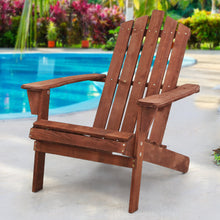 Load image into Gallery viewer, Gardeon Adirondack Wooden Outdoor Hamptons Chair Brown
