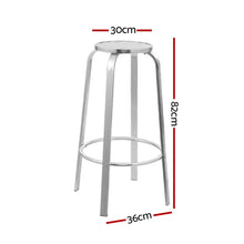 Load image into Gallery viewer, Gardeon 2-Piece Outdoor Bar Patio Stools Aluminum
