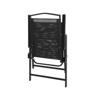 Gardeon Outdoor Folding Patio Chairs Set 2 Black