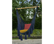 Load image into Gallery viewer, Deluxe Extra Large Hammock Swing Chair Dark Blue
