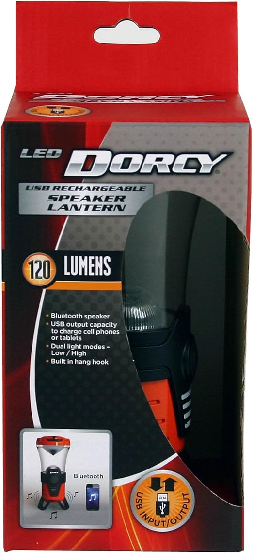 Dorcy Led Usb Rechargeable Lantern With Speaker