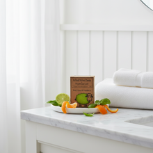Load image into Gallery viewer, Felted Wool Soap Bar 100g Basil, Lime &amp; Mandarin
