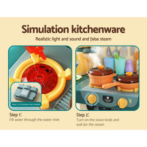 Kids Pretend Play Kitchen & Cooking Set Keezi Kids