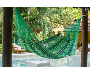 Mayan Legacy Queen Size Outdoor Mexican Hammock Garden Green