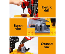 Load image into Gallery viewer, Kids Pretend Workbench DIY Tools 54 Piece
