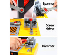 Load image into Gallery viewer, Kids Pretend Workbench DIY Tools 54 Piece
